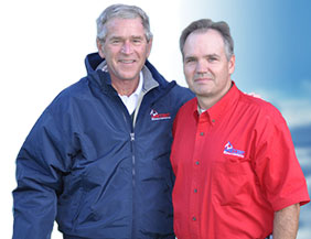 Owner and George Bush