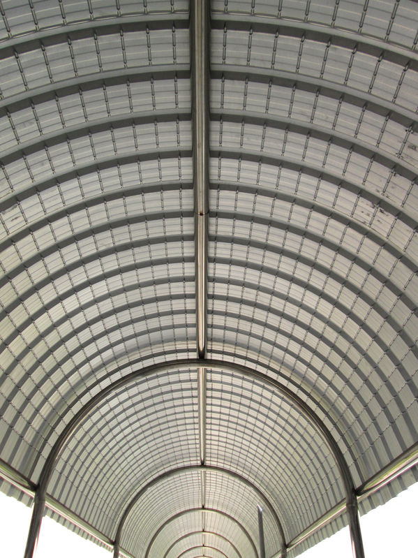 interior of a standing seam metal roof