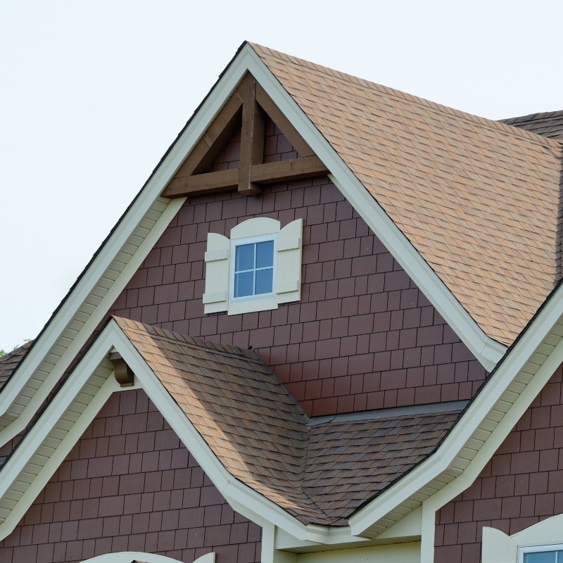 A home with architectural shingles